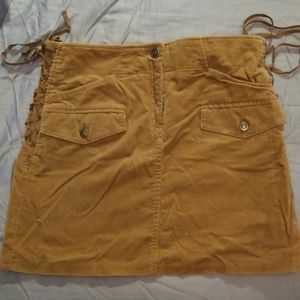 Maxstudio mini skirt with lace up sides detail